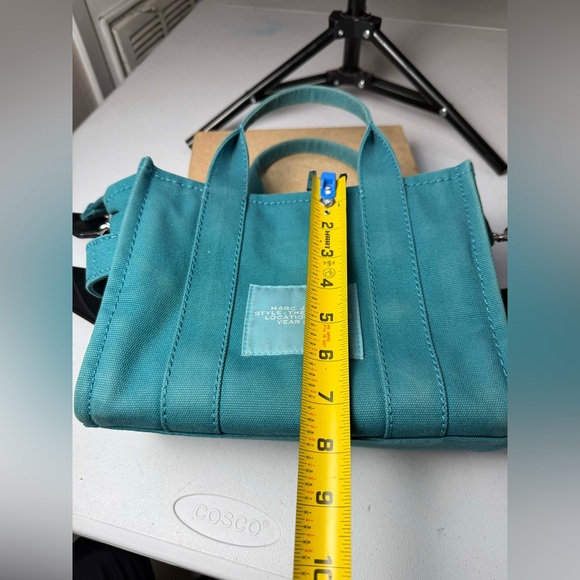 Marc Jacobs Women's The Mini Tote Bag, Wasabi, Green, Blue, Graphic, USED - Picture 9 of 14